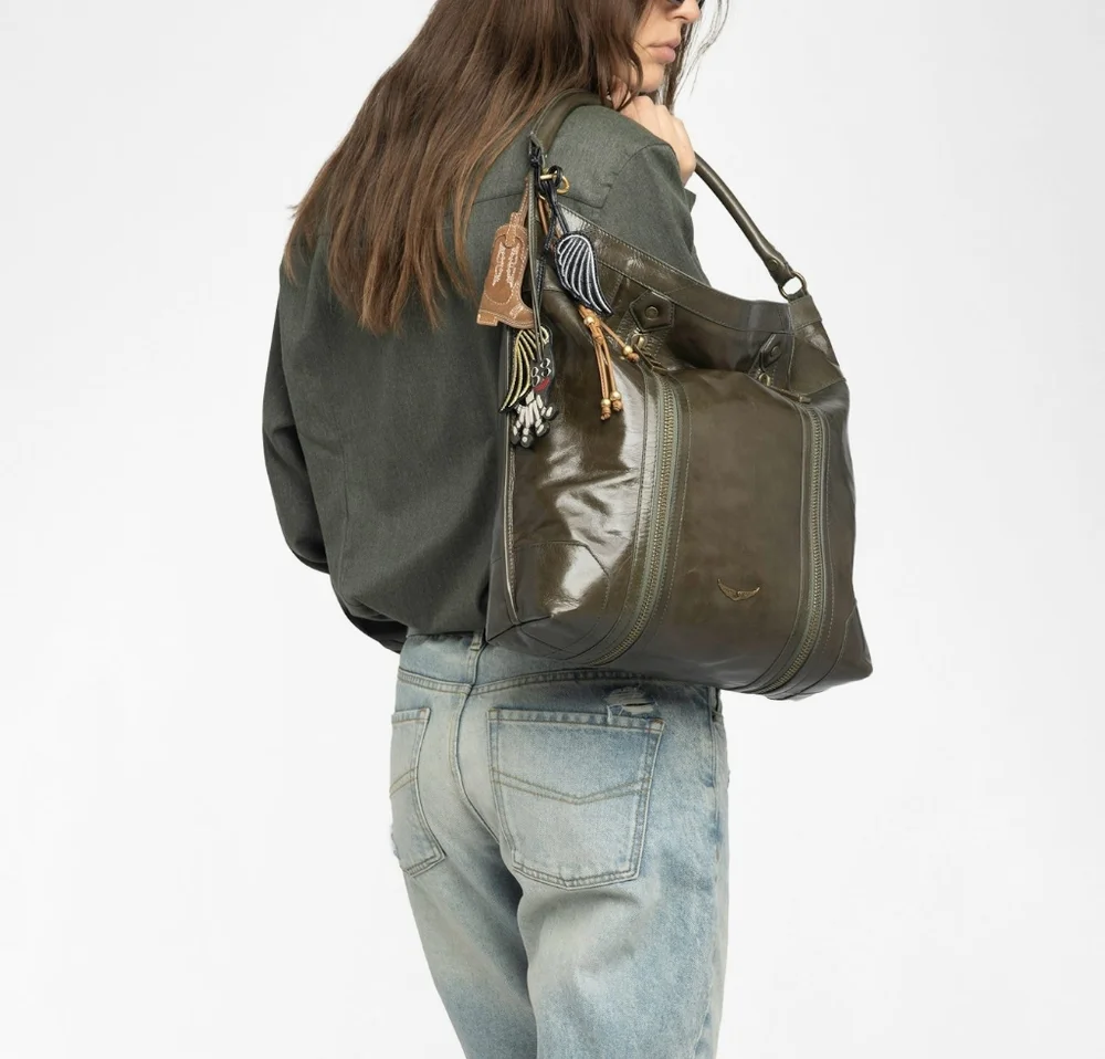 Zadig & Voltaire Sunny Hobo Vintage Patent Bag - Picture 2 of 16